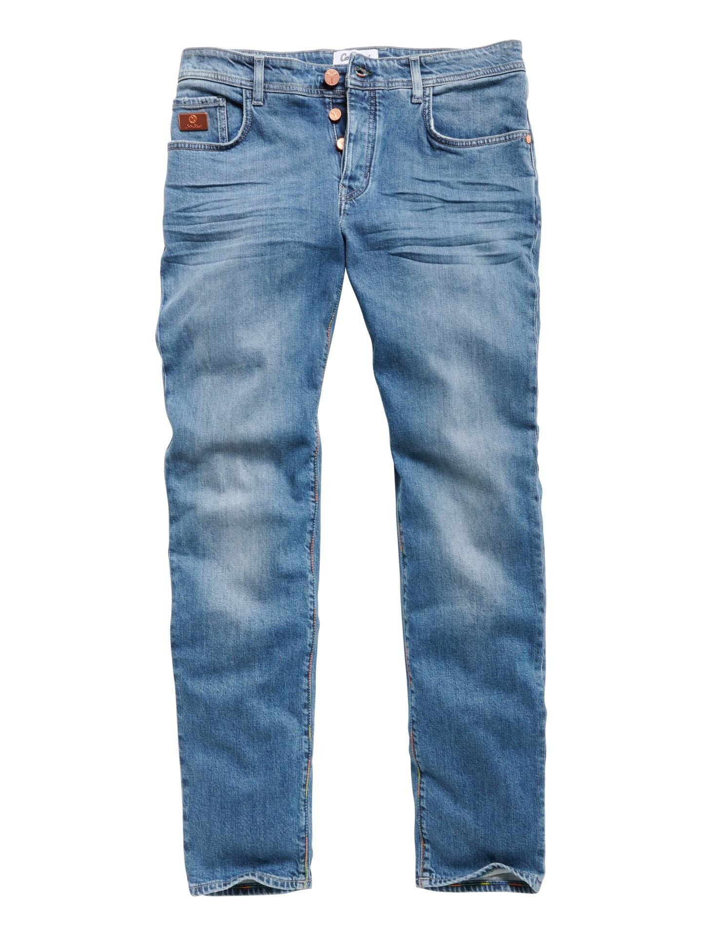 CARLO COLUCCI Premium Jeans Slim Fit Blauw.