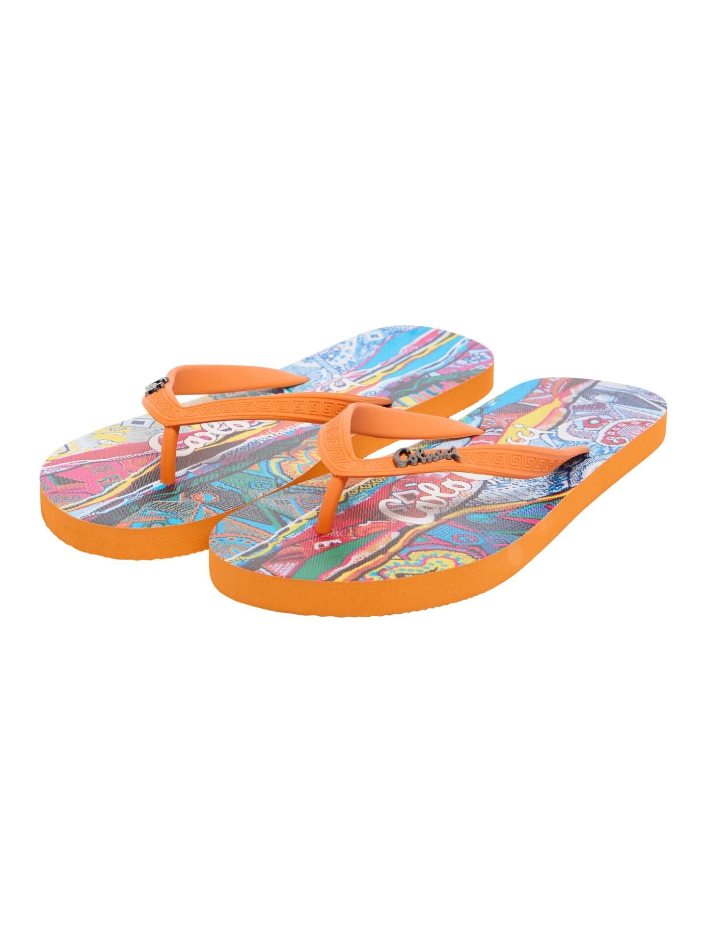 Carlo Colucci Unisex Teenslippers Oranje.