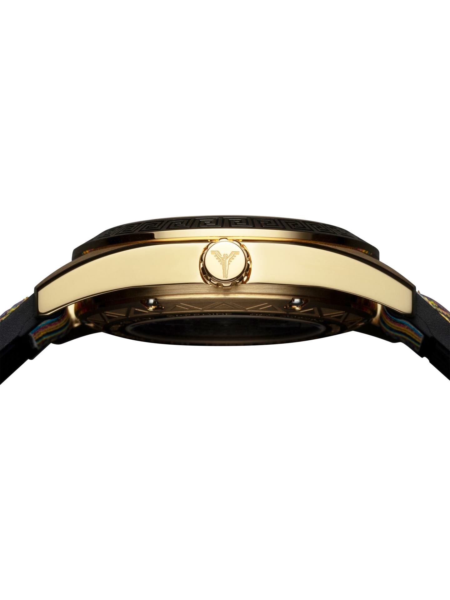 Carlo Colucci ROND ROESTVRIJSTALEN HORLOGE MET SILICONEN BAND