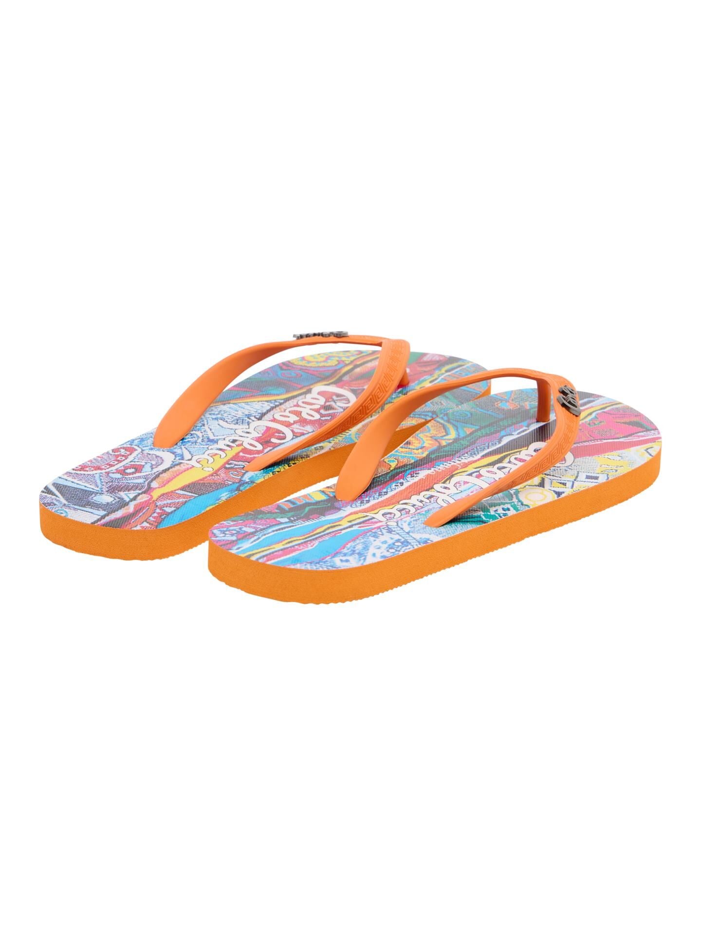 Carlo Colucci Unisex Teenslippers Oranje.