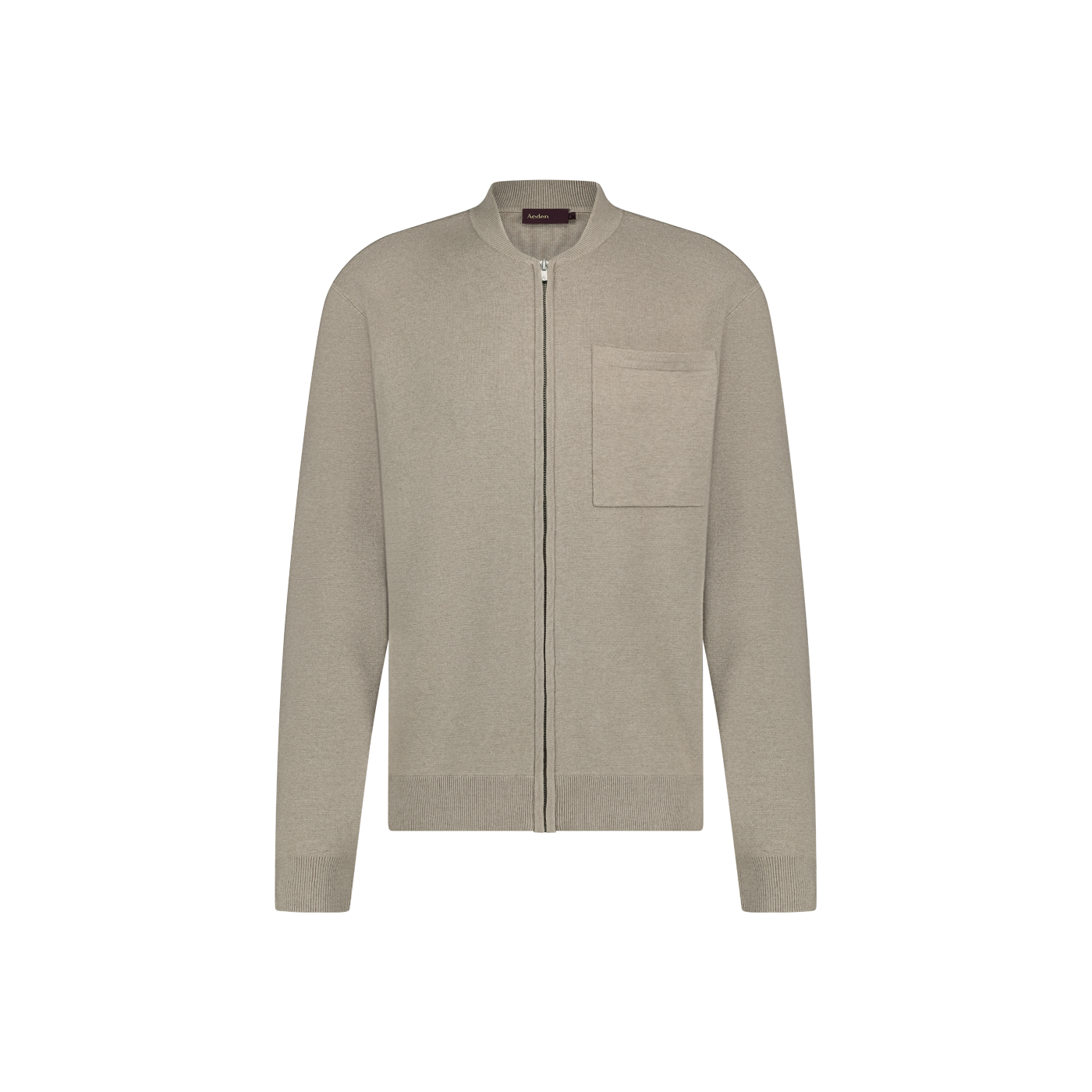 Aeden Oversized Vest met rits Taupe