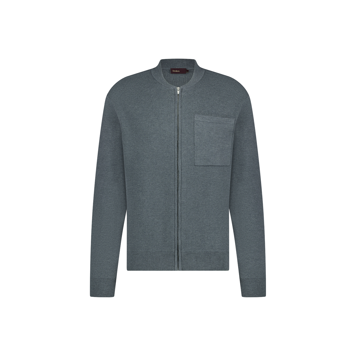 Aeden Oversized Vest met rits Grijs/Blauw
