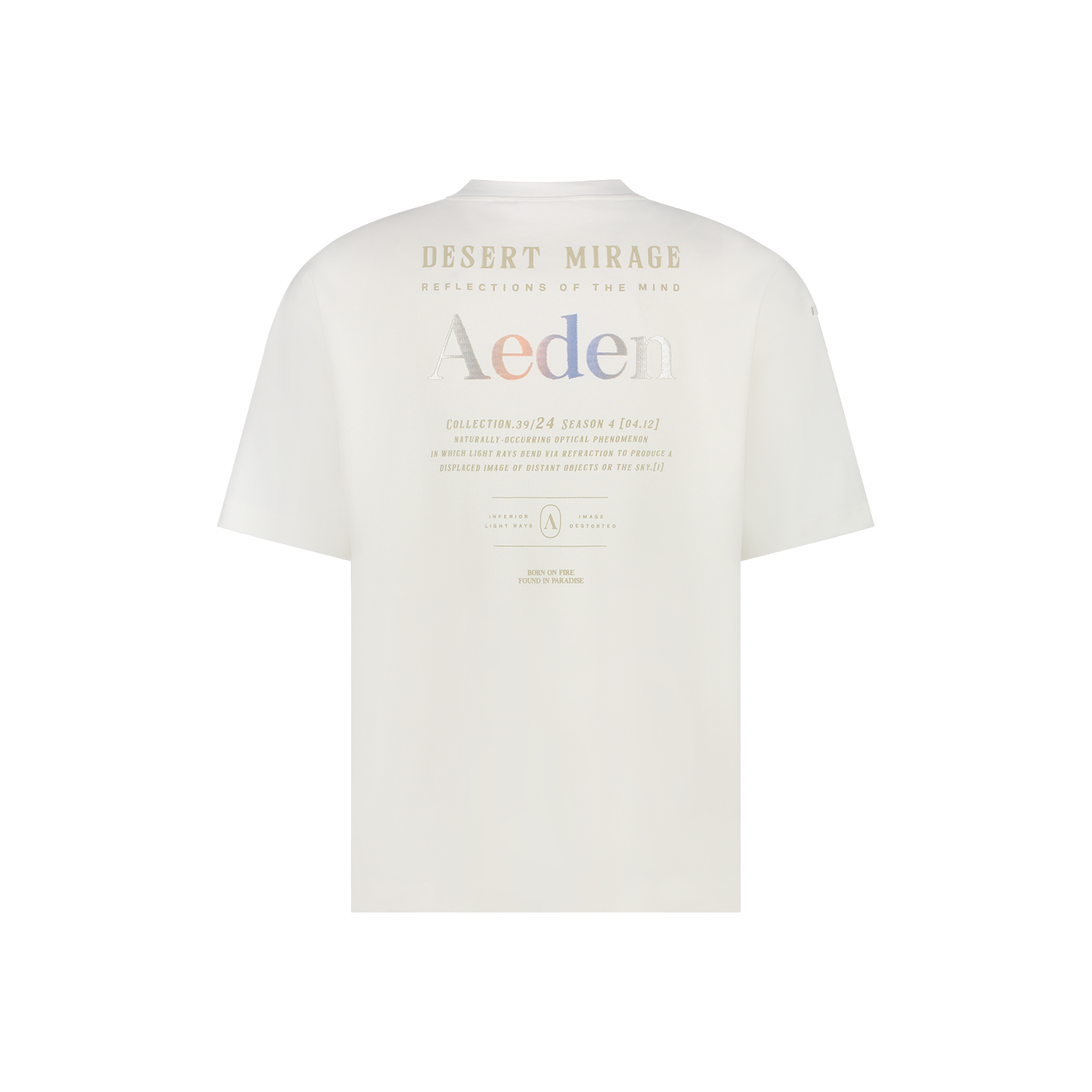 Aeden Oliver t-shirt met artwork Offwhite