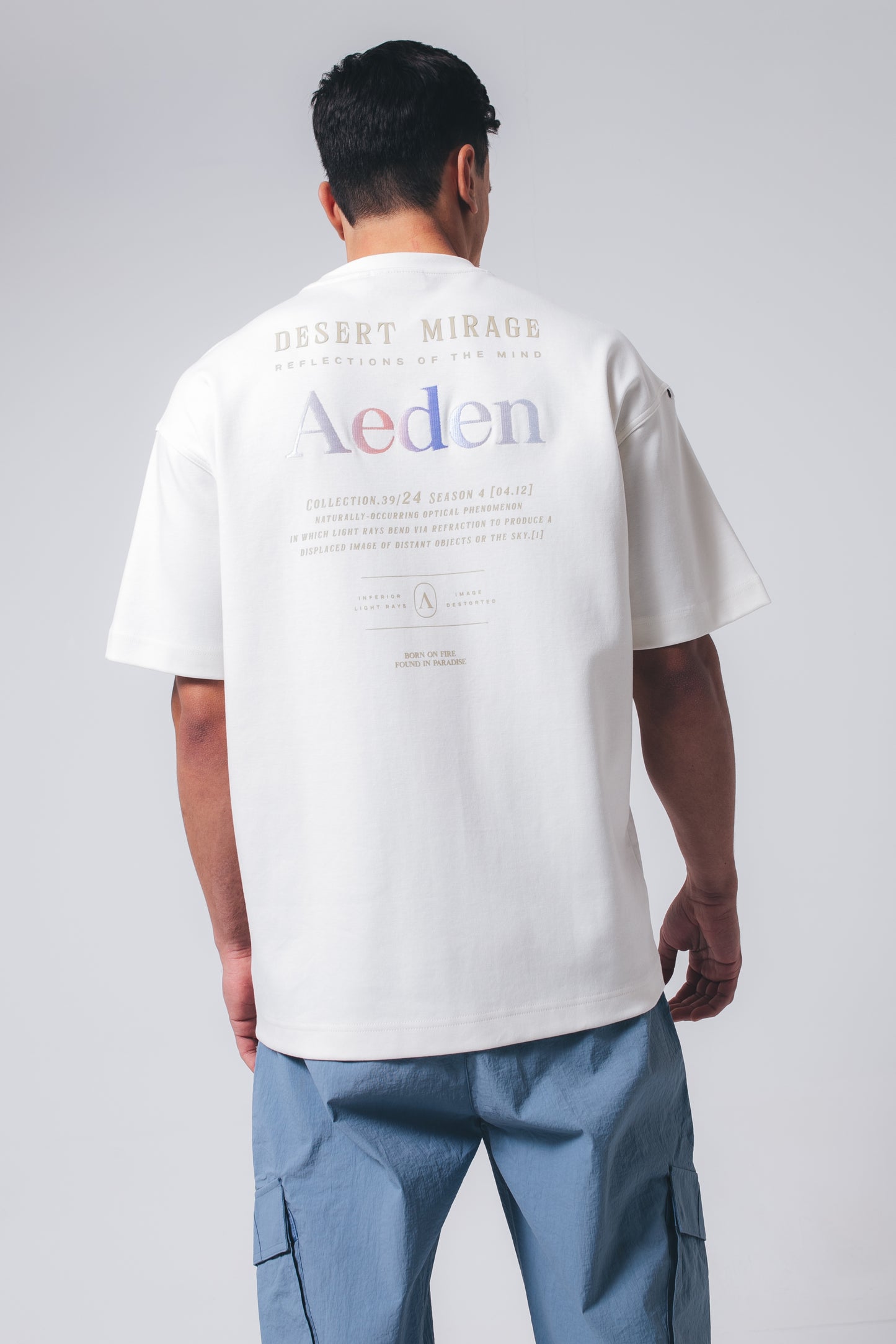 Aeden Oliver t-shirt met artwork Offwhite