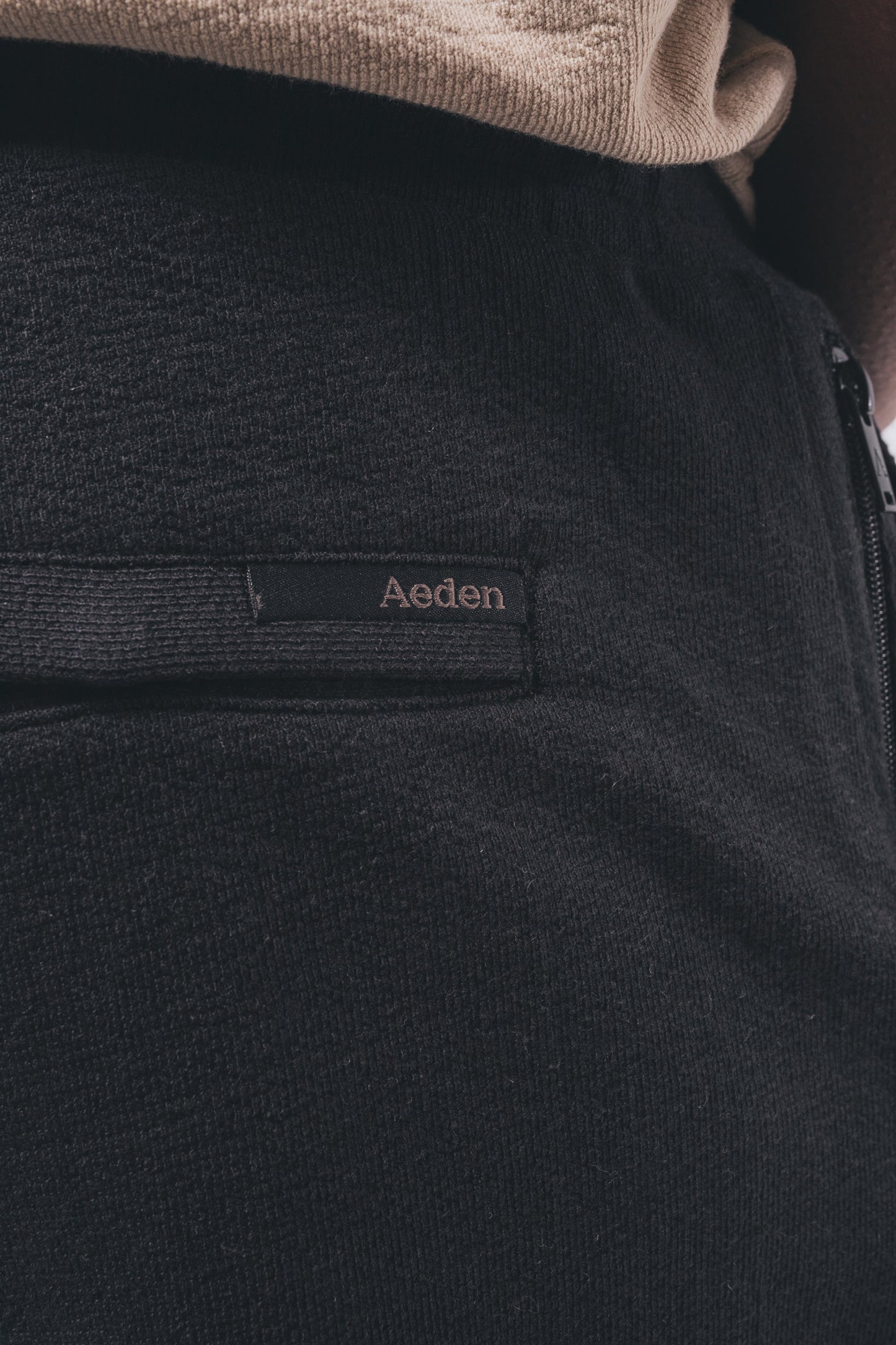 Aeden Jimmy short met logo Zwart