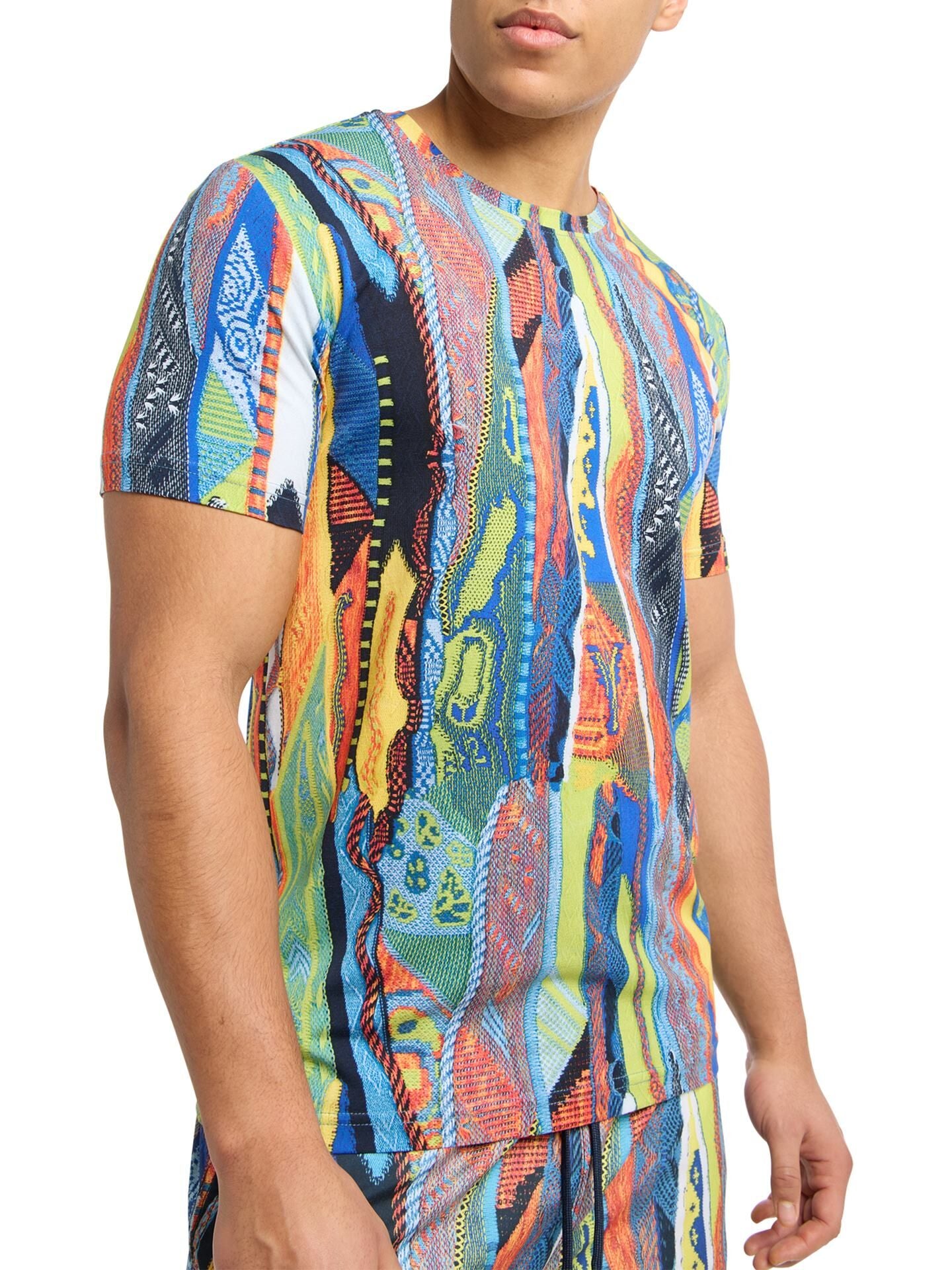 CARLO COLUCCI T-SHIRT MET BREIPRINT.