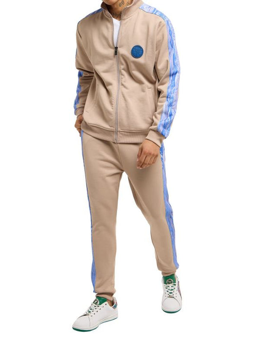 Carlo Colucci trainingspakset met unieke badge Zandkleur/Beige-XS.