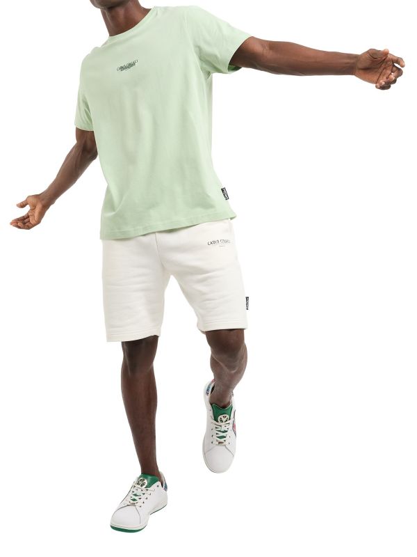 Carlo Colucci t-shirt basic line Mintgroen