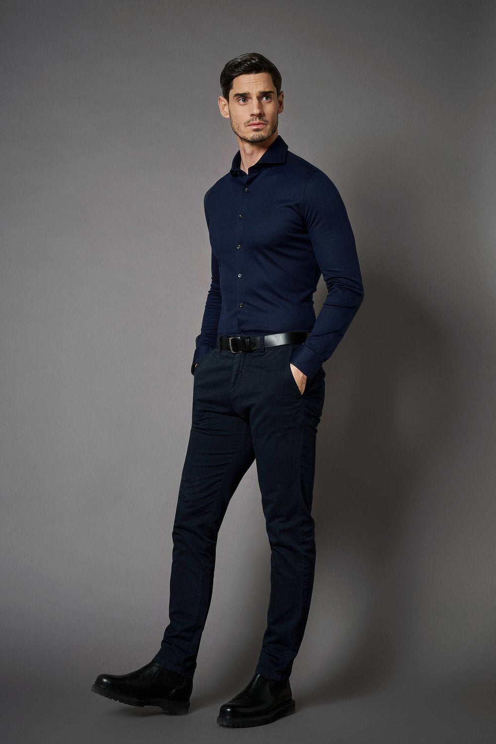 Desoto Luxury line overhemd Donker Blauw