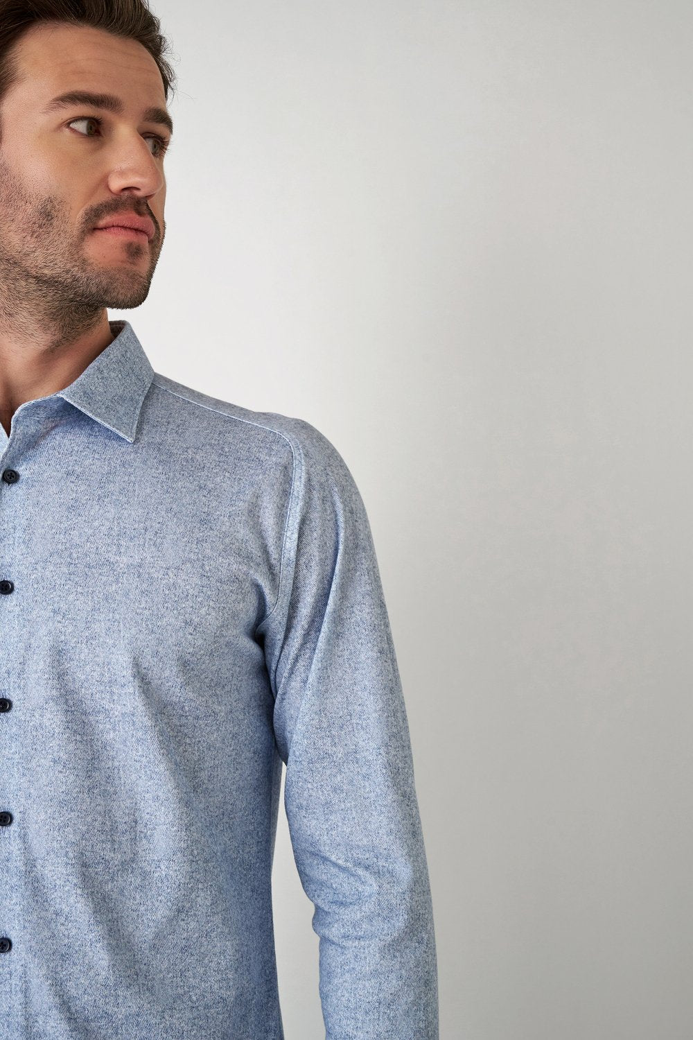 Desoto overhemd casual blauw