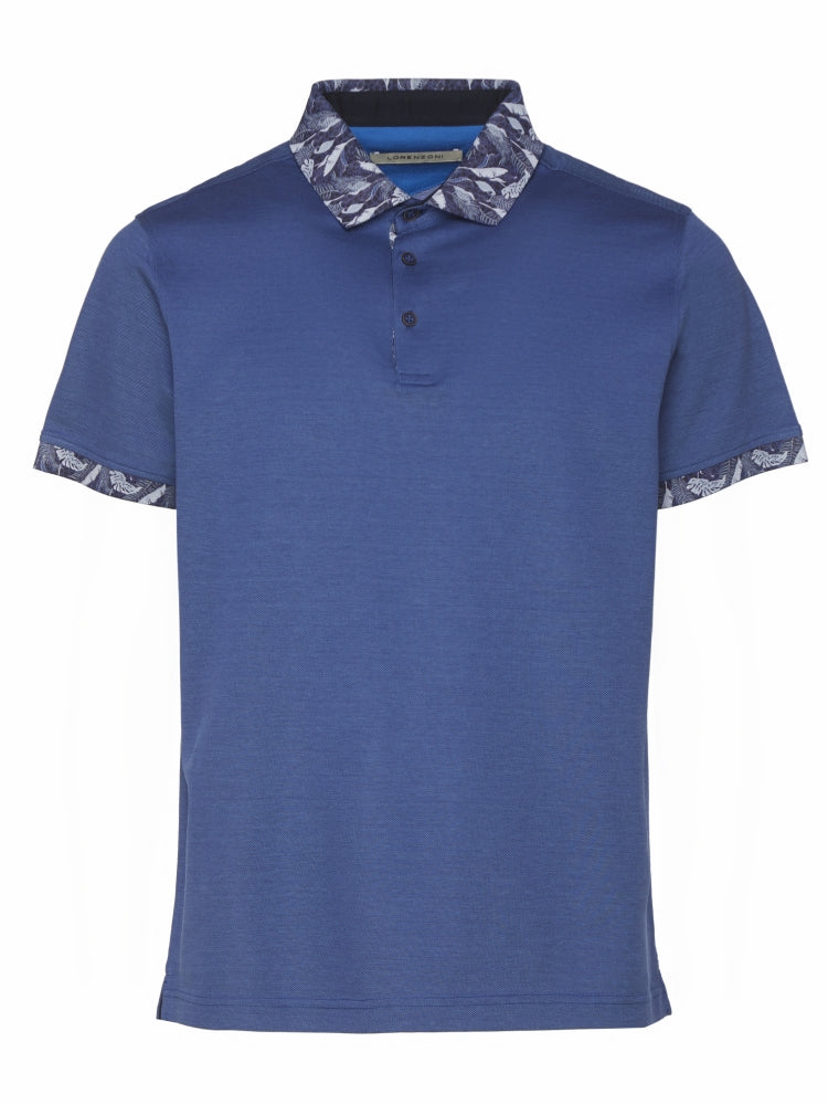 Lorenzoni Heren Polo Blauw