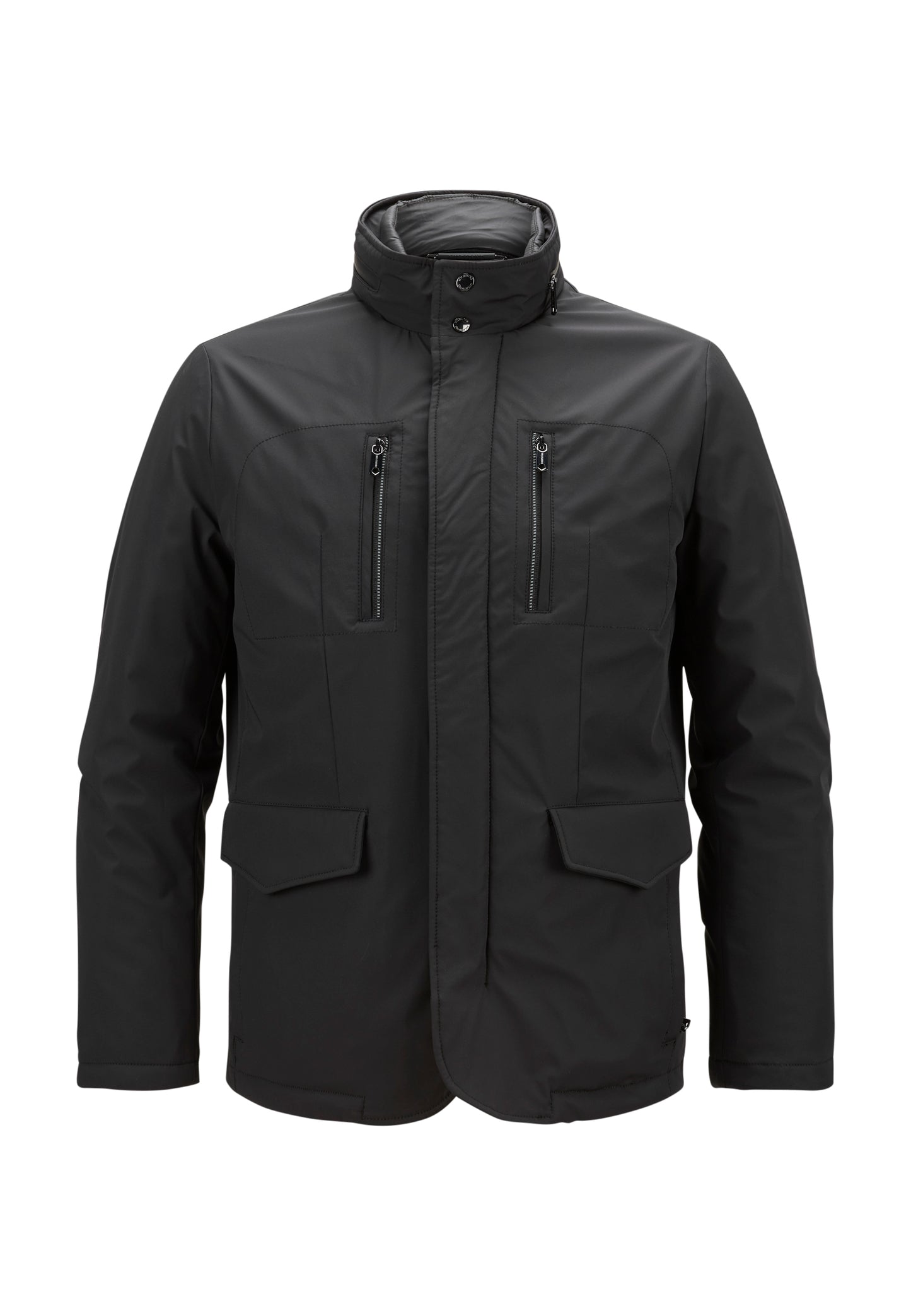 Milestone Preston Jas met ritssluiting Zwart Maat-XXL.