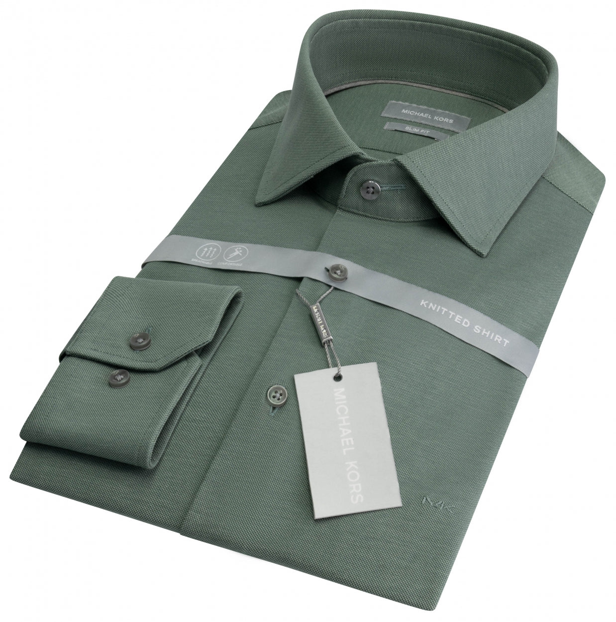 Michael Kors overhemd slim fit Groen