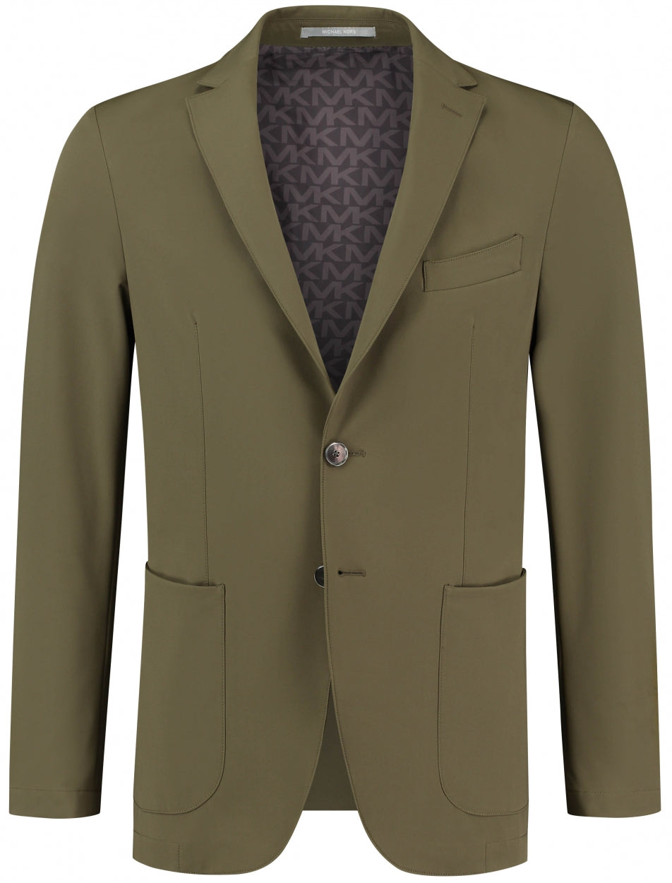 Michael Kors Blazer slim fit Olijf Groen