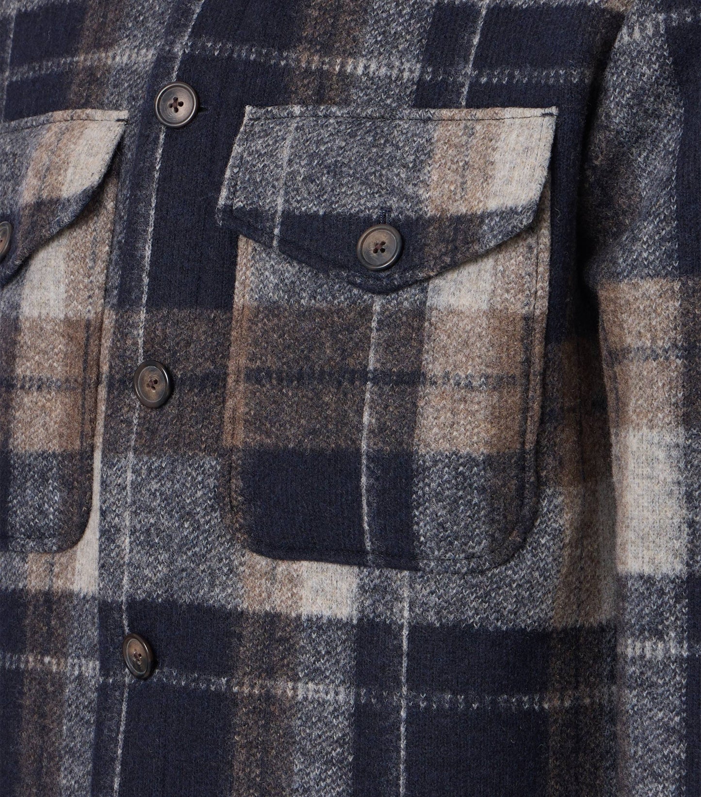 Venti jack met knoopsluiting Blauw