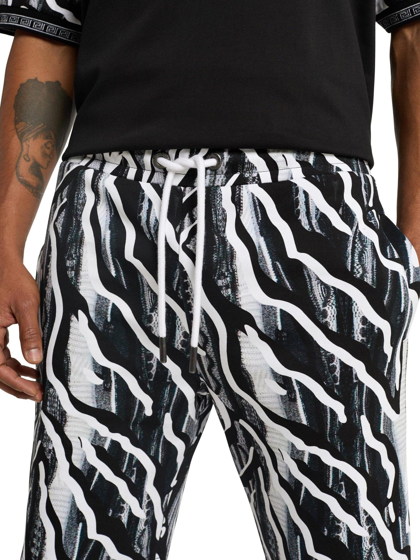 Carlo Colucci sweatshort met all-over print