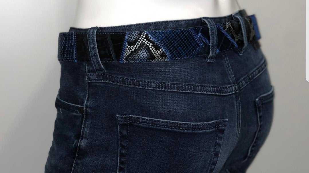 Ganz Milano Blauw Zwart achterkant