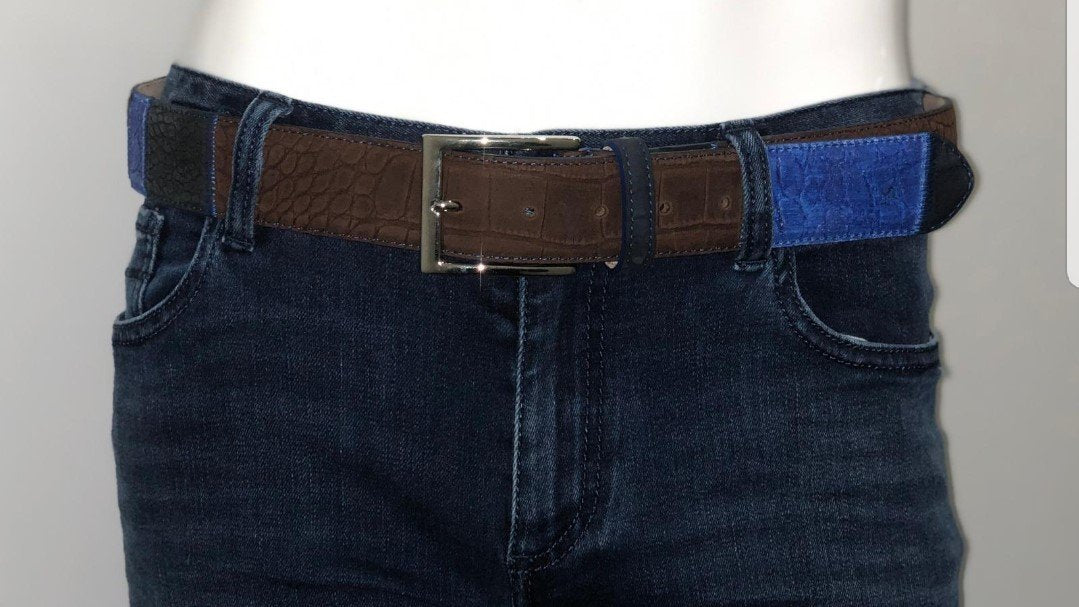Ganz Milano Bruin Blauw voorkant