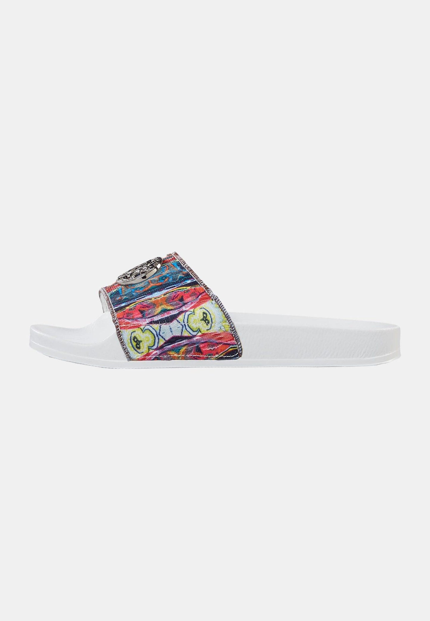 carlo C badslippers wit zijkant
