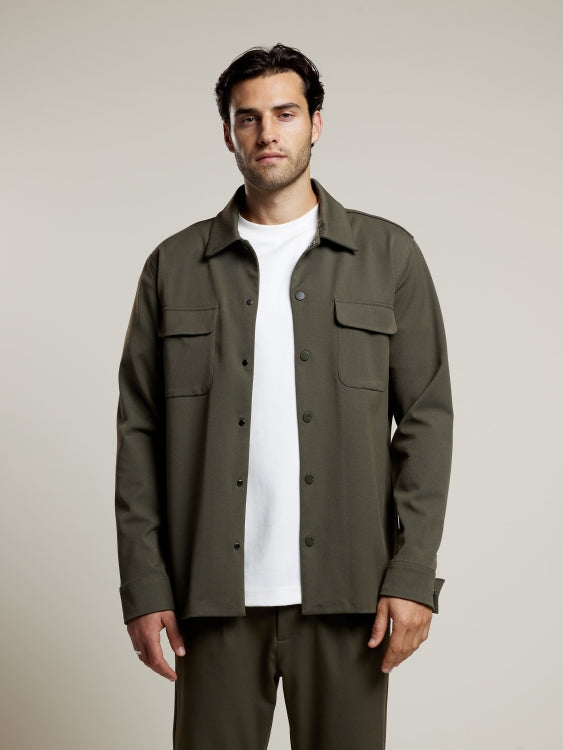 AEDEN ALBANO OVERSHIRT GROEN