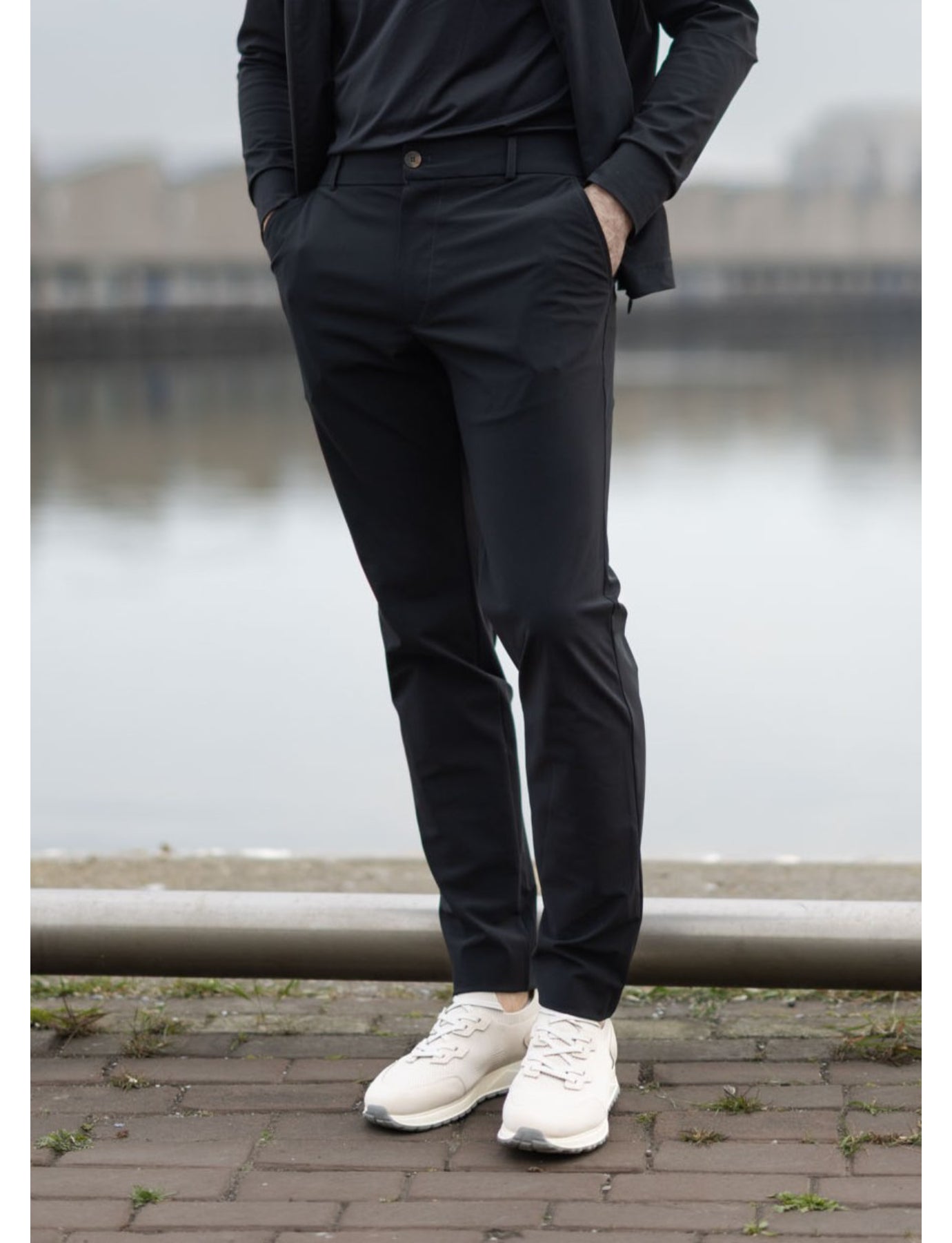 Neycko pantalon classic Nico - Zwart