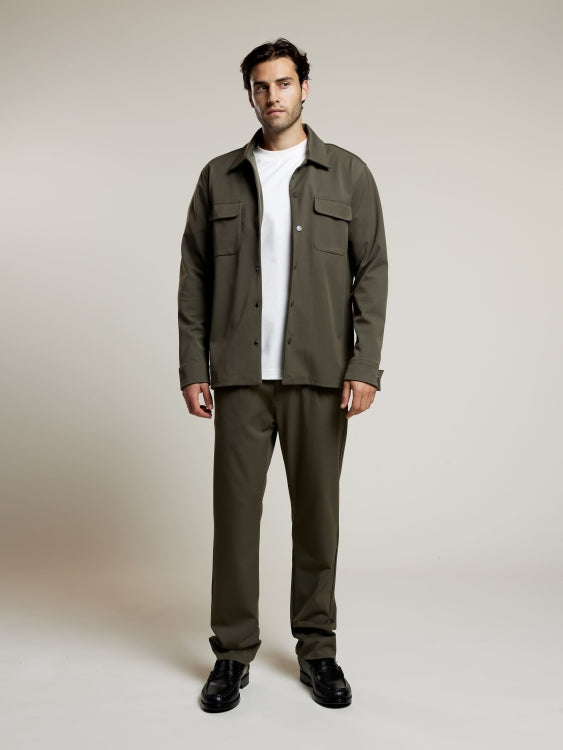 AEDEN ALBANO OVERSHIRT GROEN
