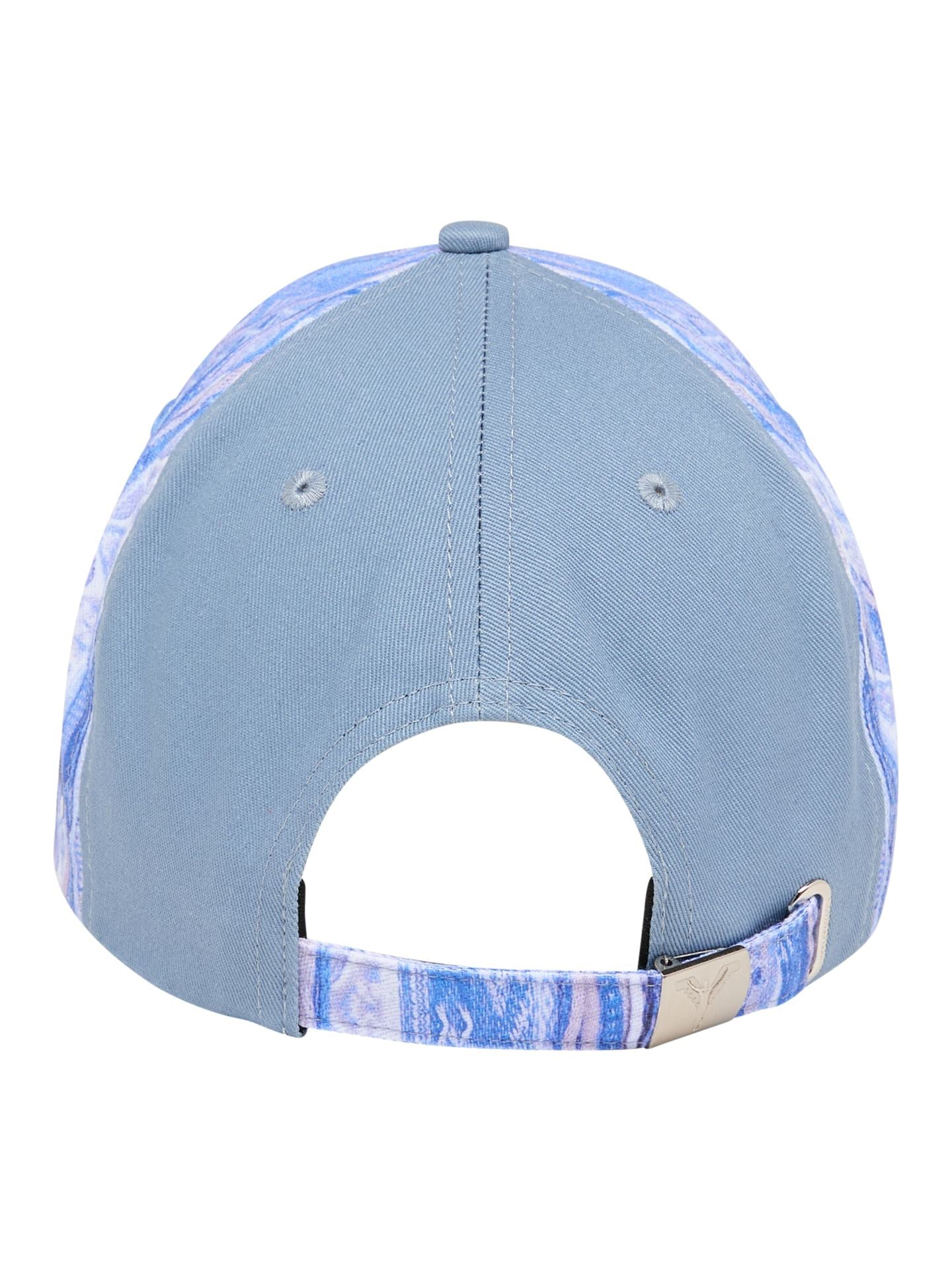 Carlo Colucci Baseball Cap Beige Blauw.