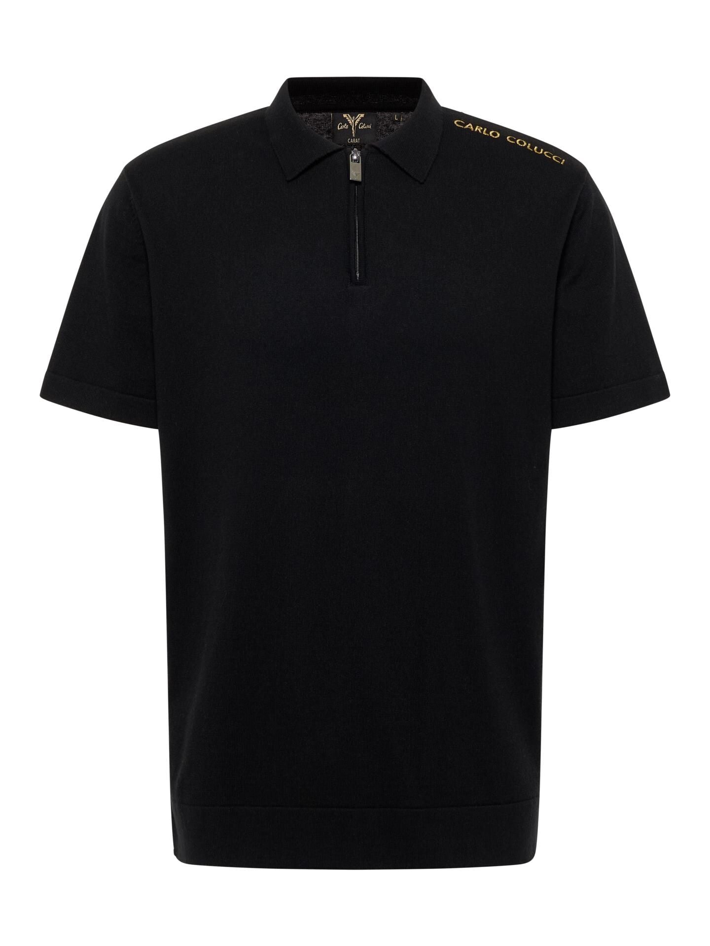 Carlo Colucci CARAT Polo-shirt Zwart.