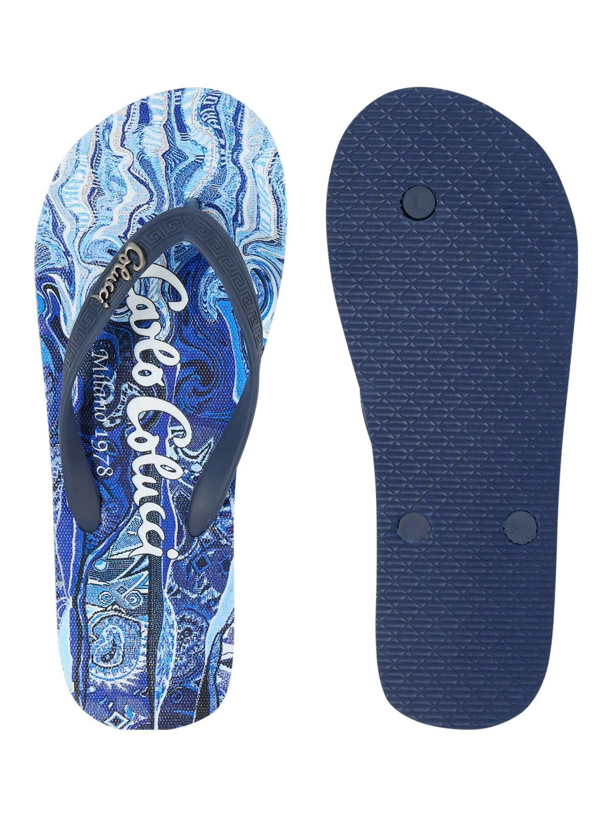 CARLO COLUCCI UNISEX TEENSLIPPERS BLAUW.