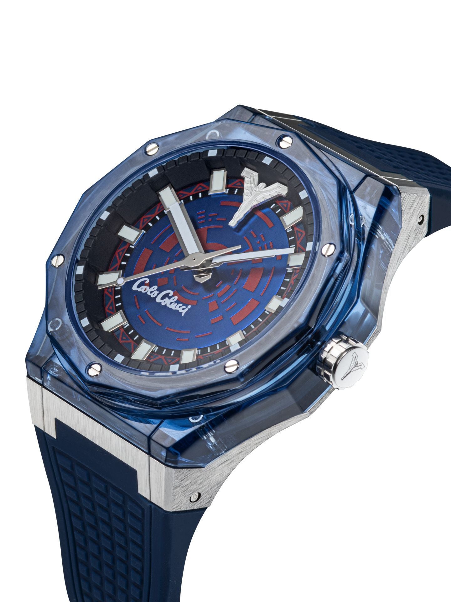 CARLO COLUCCI HORLOGE BLAUW