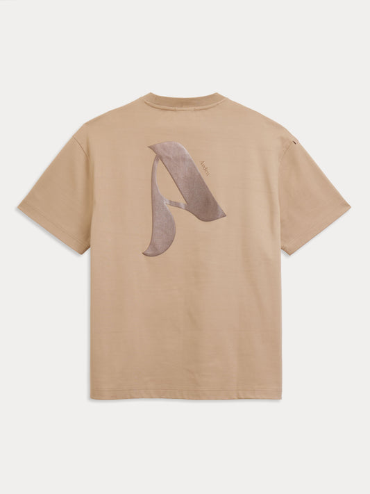 Aeden t-shirt Lorenzo Tee - Zand kleur