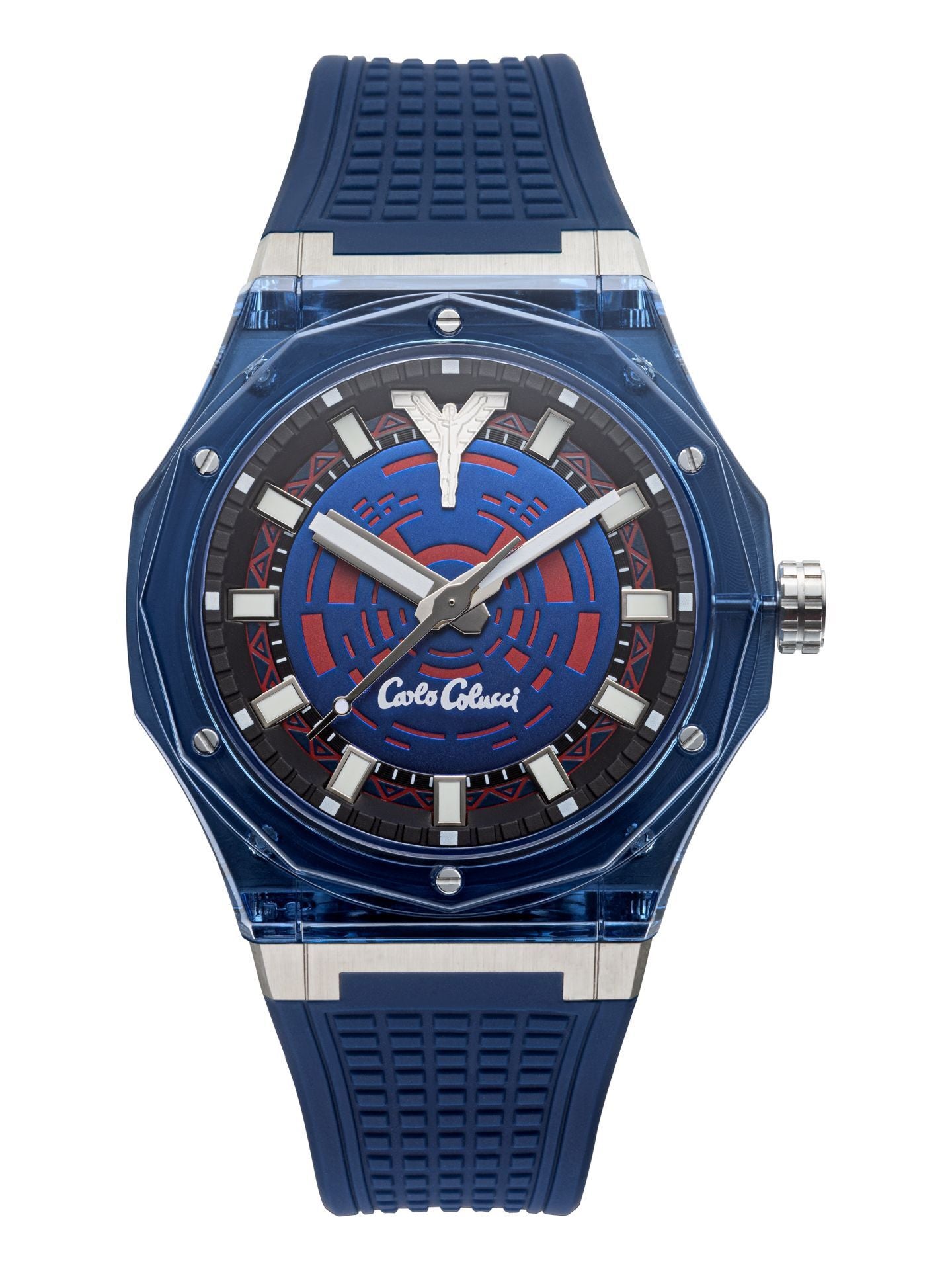 CARLO COLUCCI HORLOGE BLAUW
