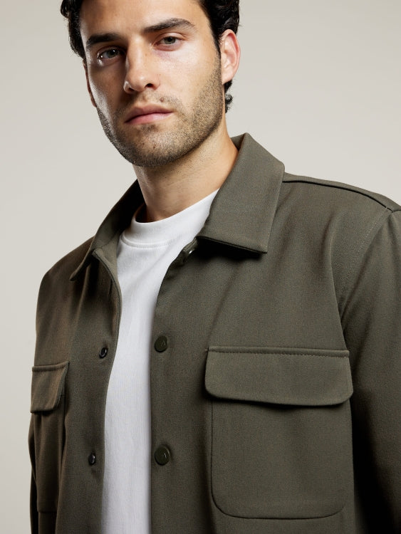 AEDEN ALBANO OVERSHIRT GROEN