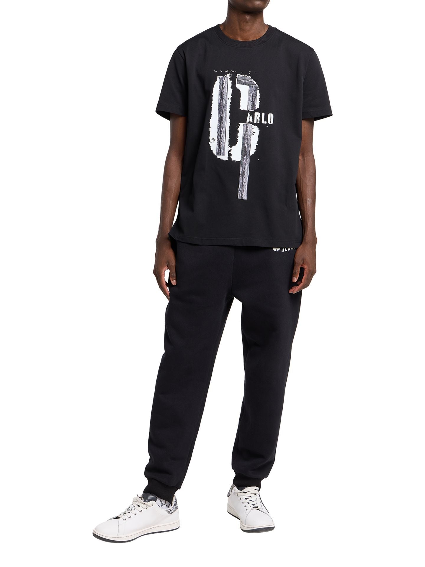 CARLO COLUCCI TAPES T-SHIRT BLACK.