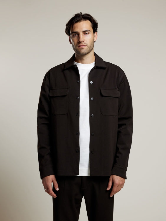 AEDEN ALBANO OVERSHIRT BRUIN