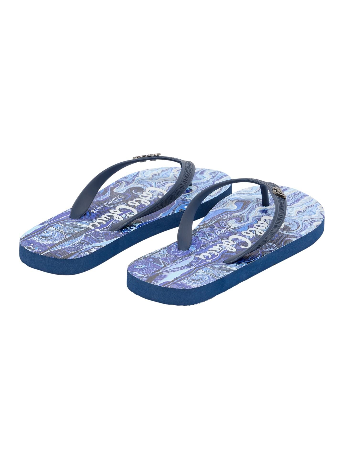 CARLO COLUCCI UNISEX TEENSLIPPERS BLAUW.