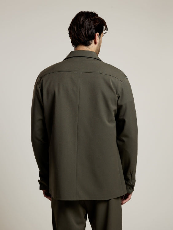 AEDEN ALBANO OVERSHIRT GROEN