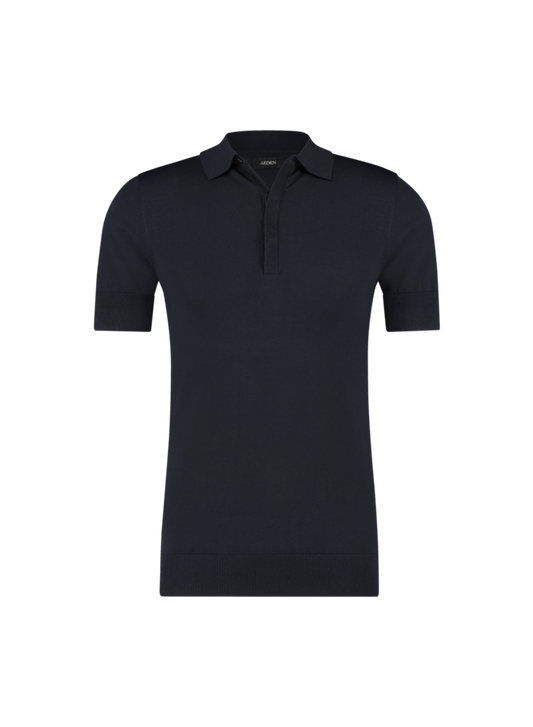 Aeden Heren polo Nicko blauw