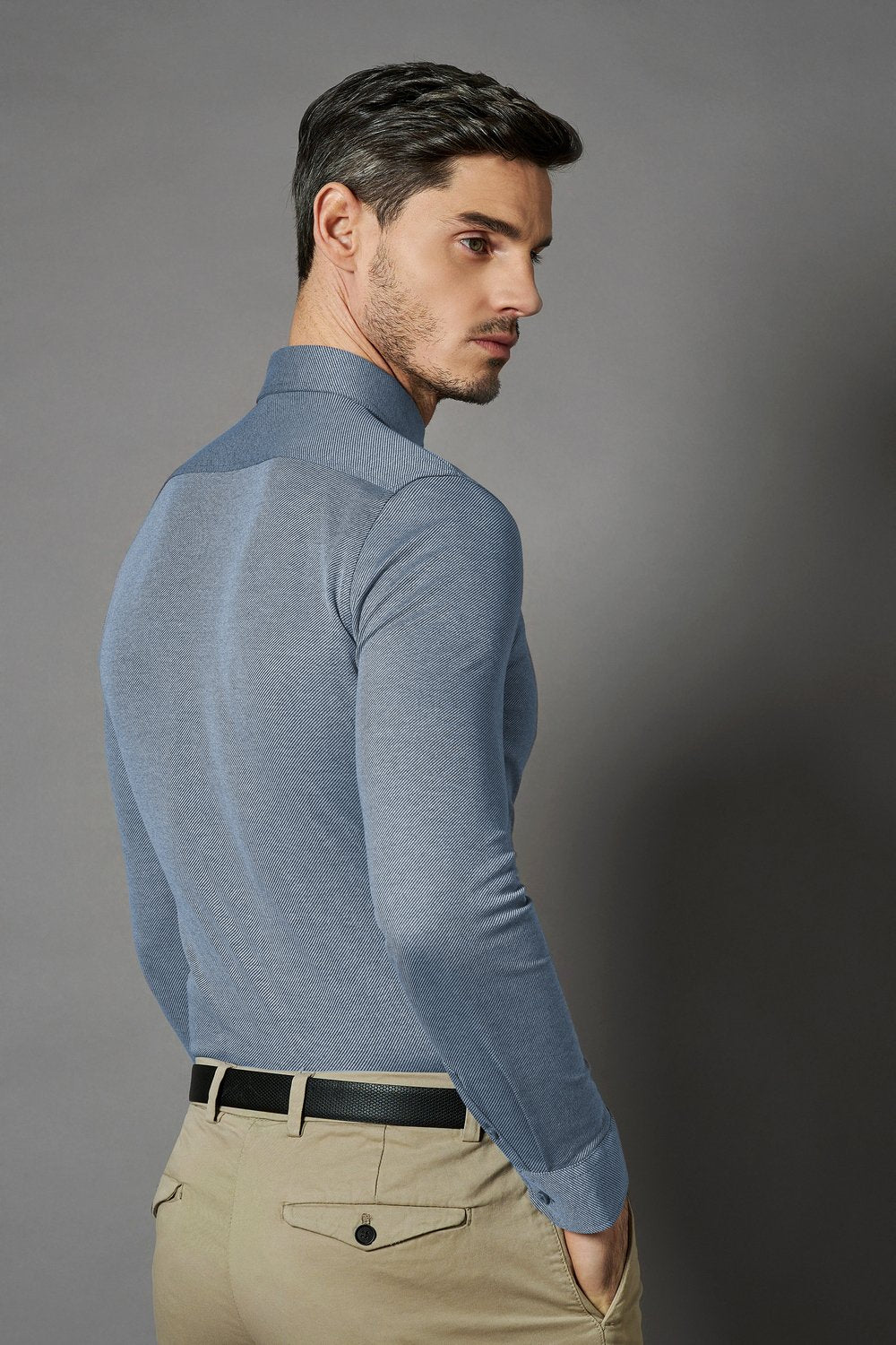 Desoto Luxury line Heren overhemd Blauw