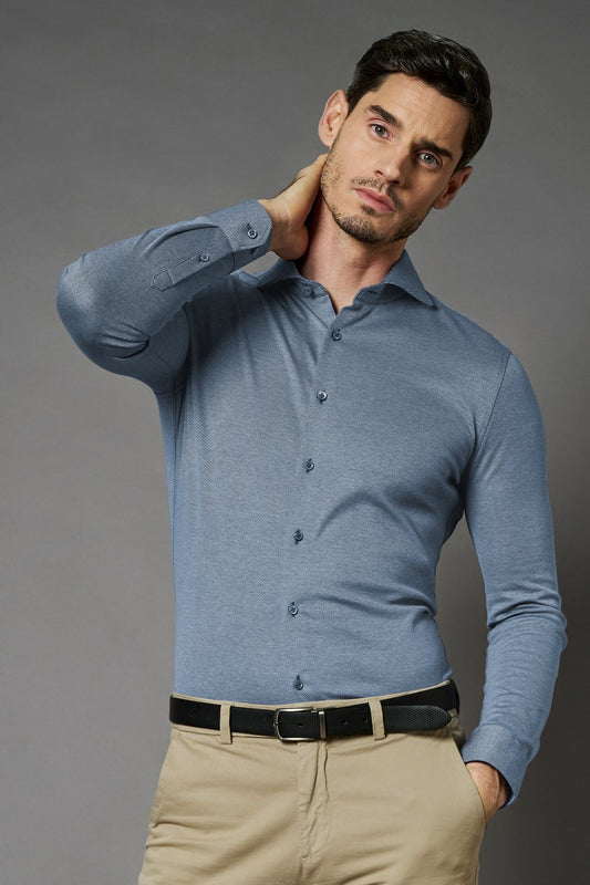Heren Desoto Luxury line overhemd Blauw