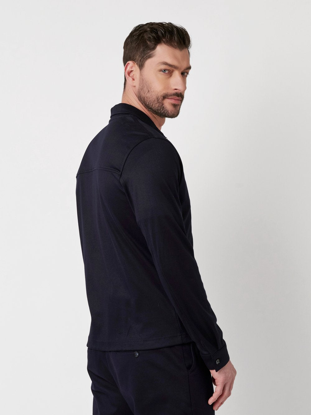 Desoto Luxury Two Ply Jacket met rits Blauw