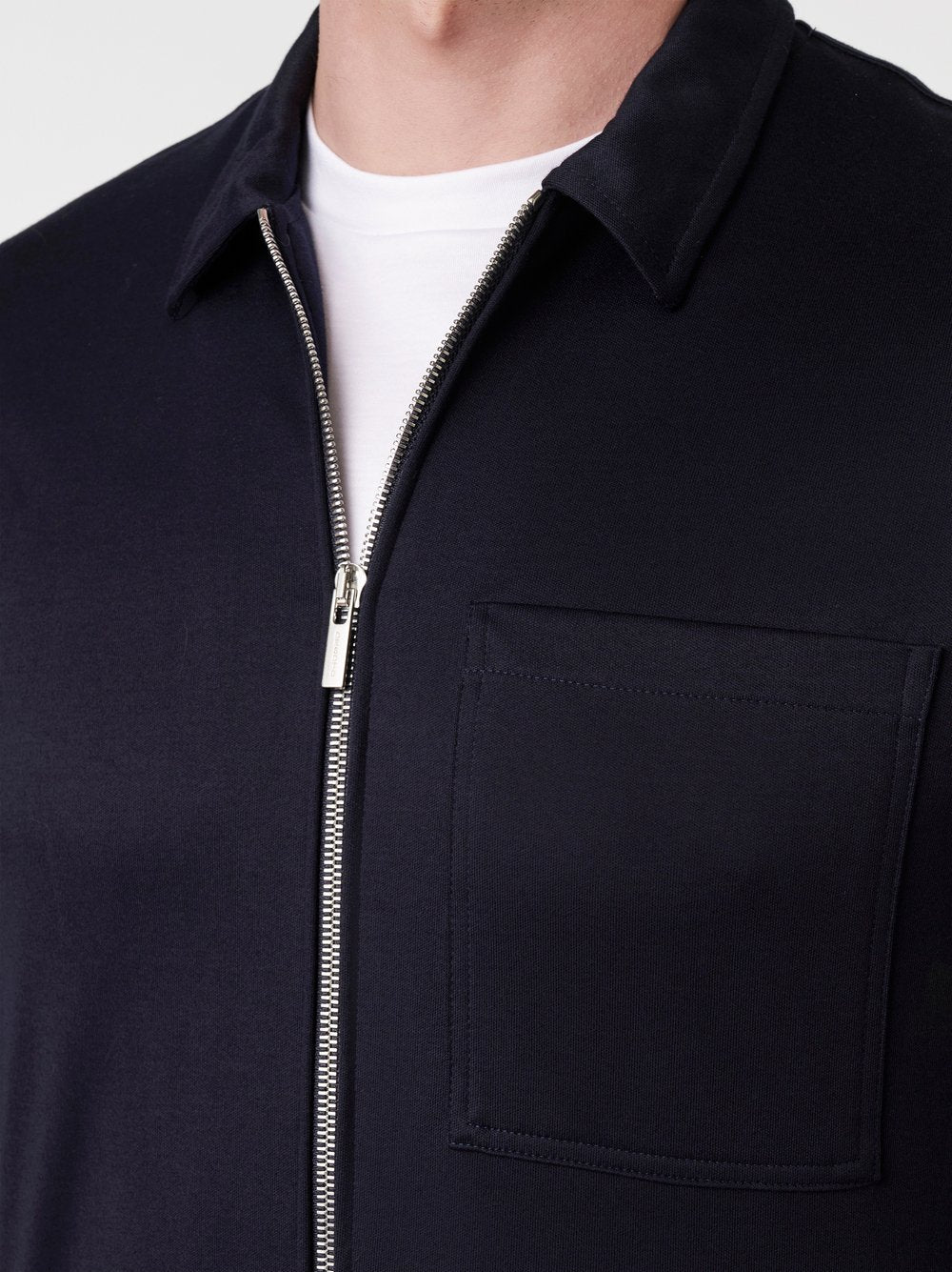 Desoto Luxury Two Ply Jacket met rits Blauw