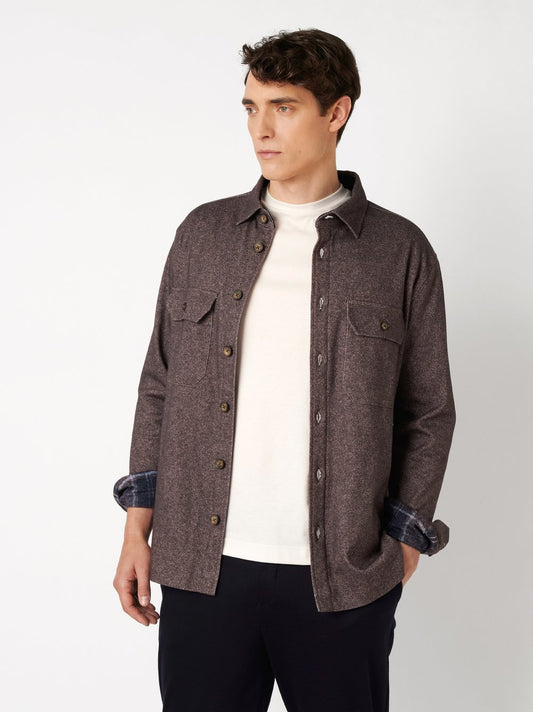 Desoto casual overhemd - Bruin