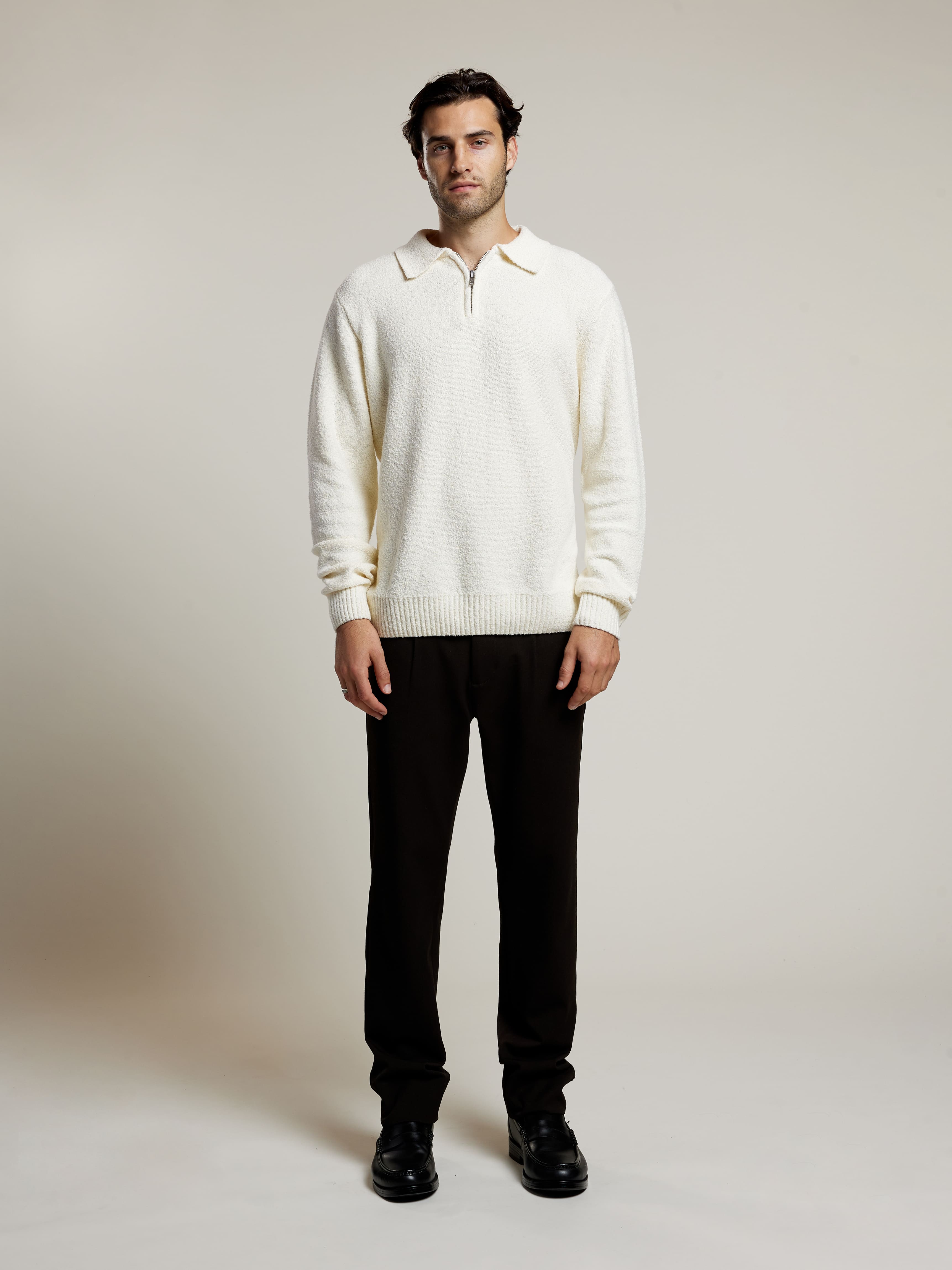 AEDEN RAIDER POLO TRUI BADSTOF BEIGE – Circuit herenmode