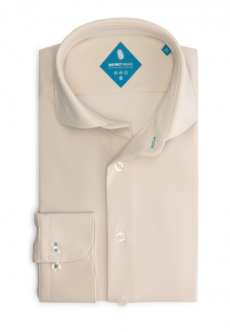 District Indigo Performance shirt Beige