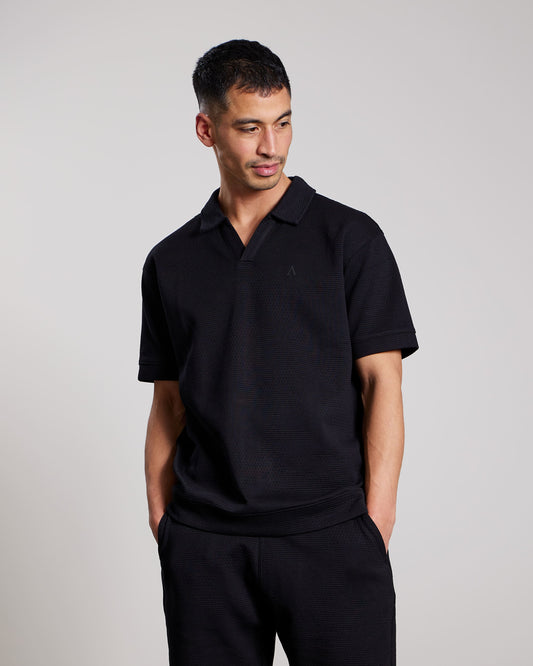 AMIRO POLO | ZWART