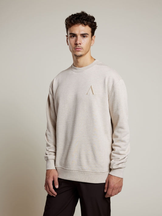 AEDEN ROMEO GEWATTEERD SWEATER BEIGE