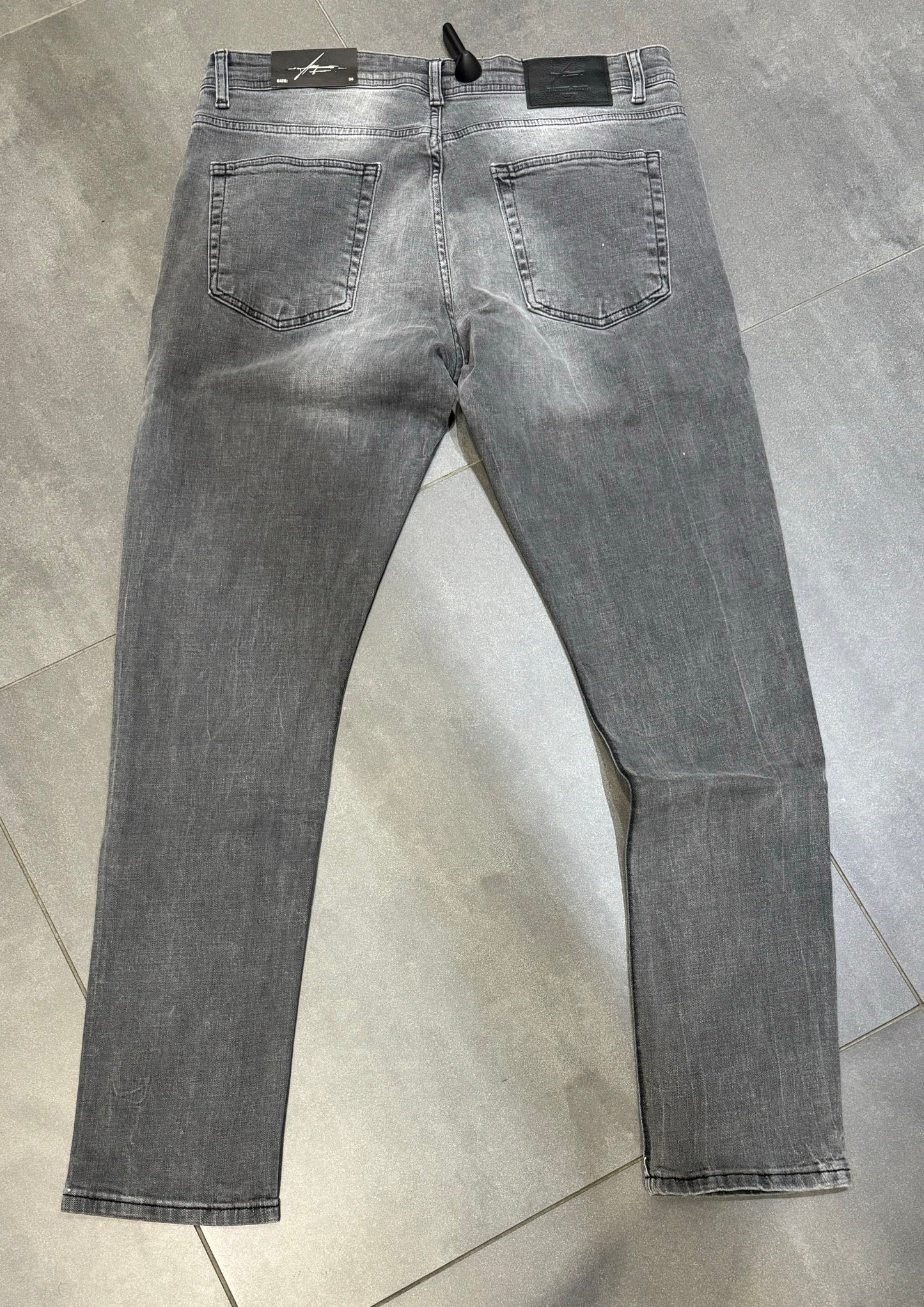 Daniel paul Jeans Grijs met verf spetters en stretch - Slim Fit