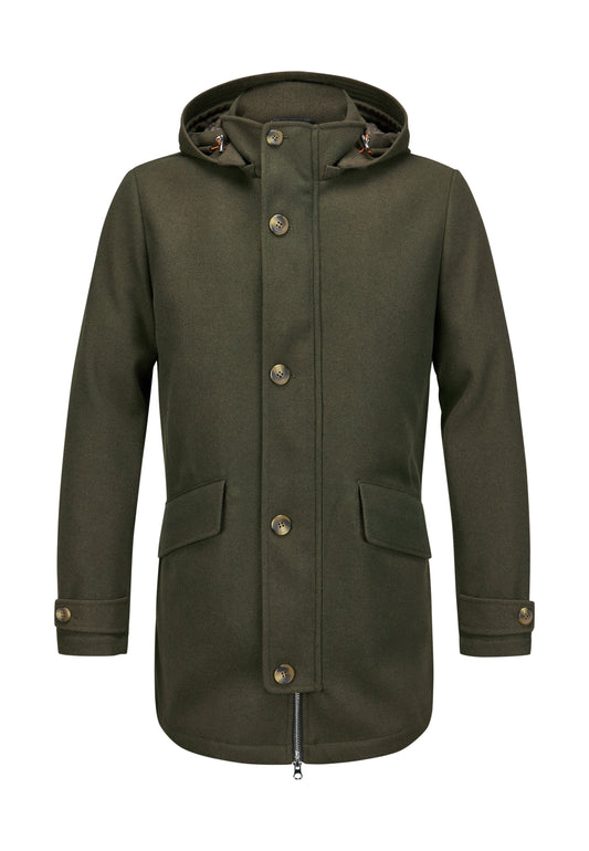 Milestone Ashton jas donker groen