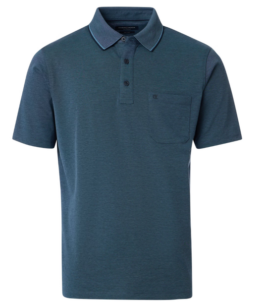 Casa Moda poloshirt Aqua kleur